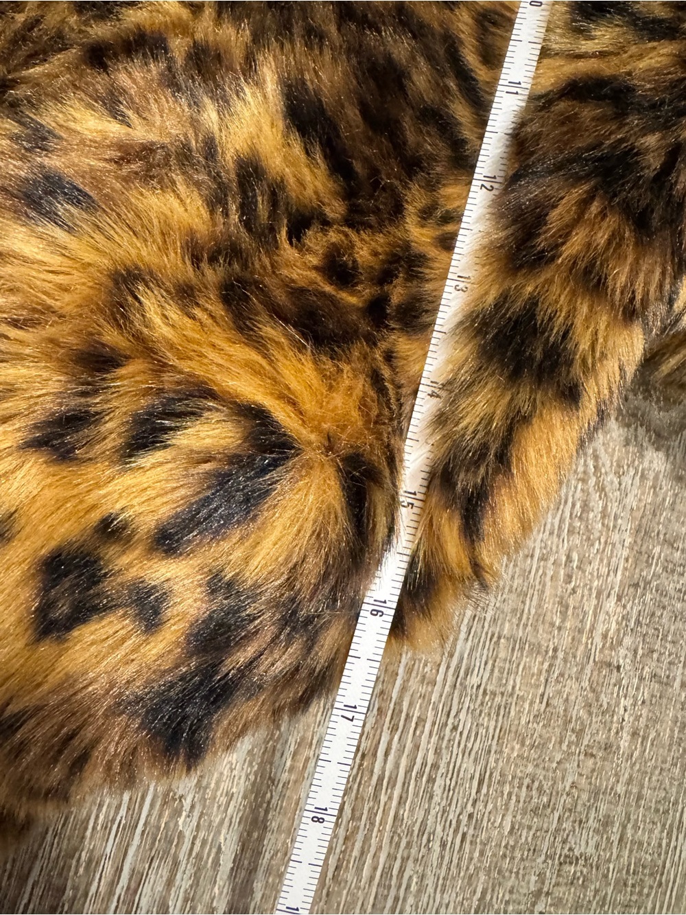 J. Crew Collection Leopard Print Faux Fur Pea Coat in Brown/Black - Picture 6 of 6